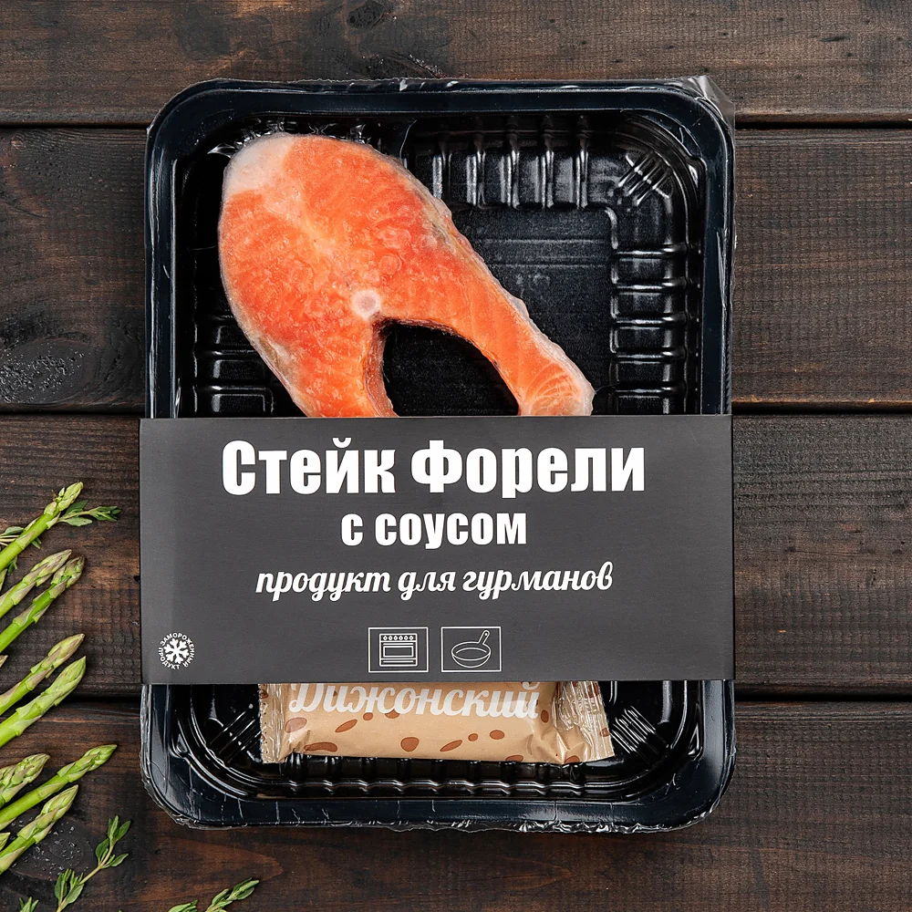 Форель с соусом в упаковке