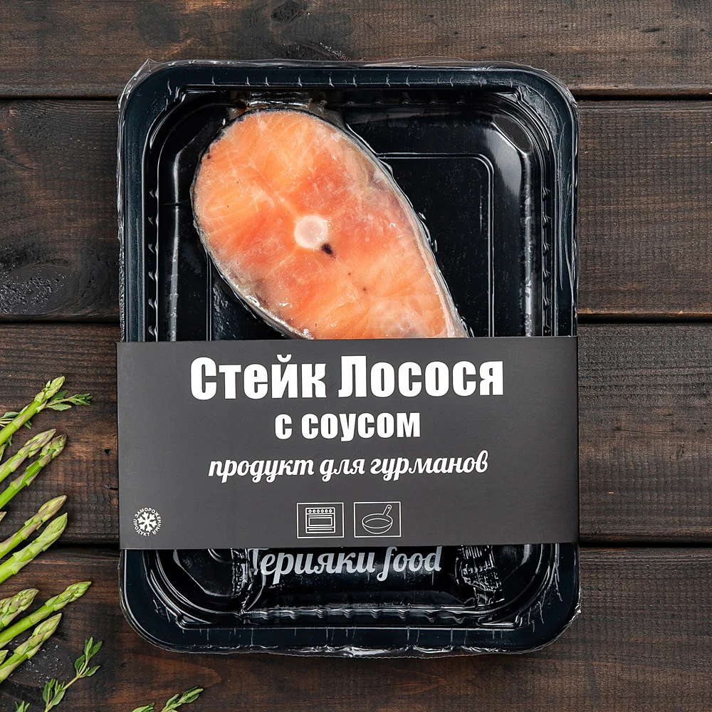 Лосось с соусом в упаковке